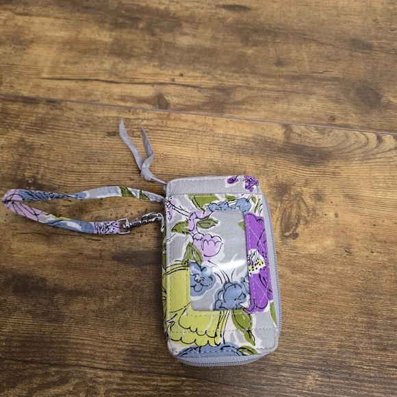 Vera Bradley Gray Small Floral Wristlet Wallet - Picture 8 of 8